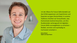 Ronny Röwert (Digital Learning Campus): "In der Allianz für Future Skills bündeln wir das Erfahrungswissen von Expertinnen und Experten aus ganz Deutschland."